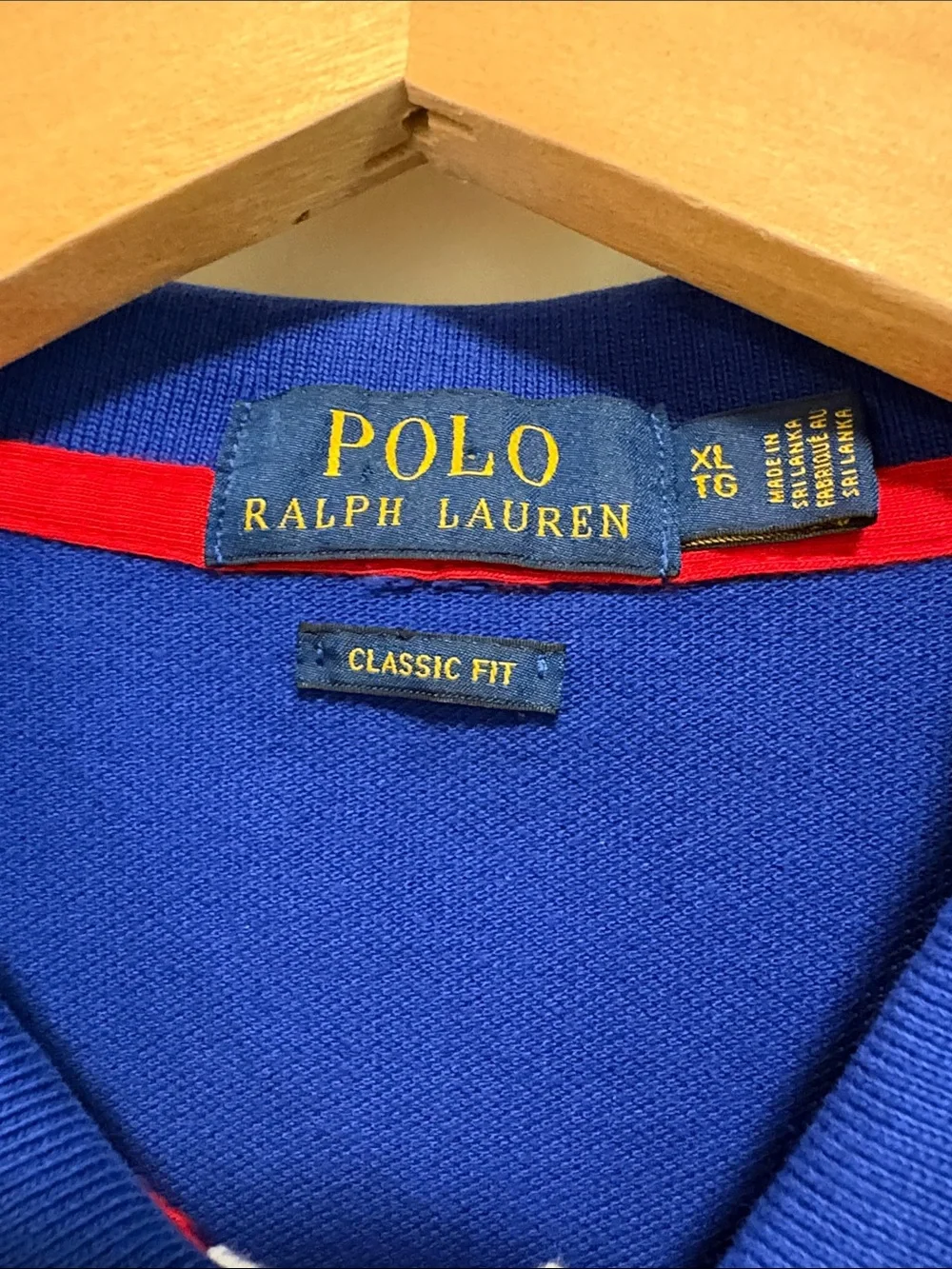 Polo Ralph Lauren Big Pony Flag Crest Polo Shirt—Like New!! Preppy—Striped—XL